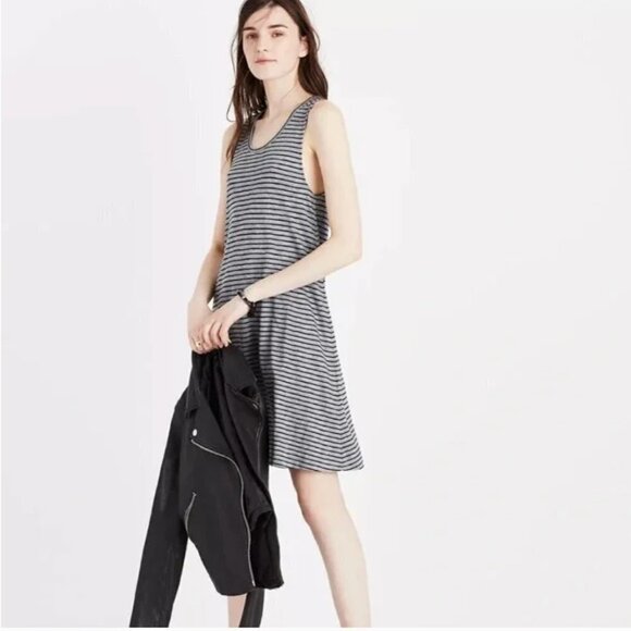 Madewell Highpoint Striped Tank Dress XXS - Picture 2 of 6